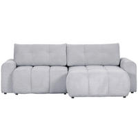 ROHOVÁ SEDACIA SÚPRAVA, textil, svetlosivá - čierna/svetlosivá, Konventionell, textil/plast (256/157cm) - Carryhome