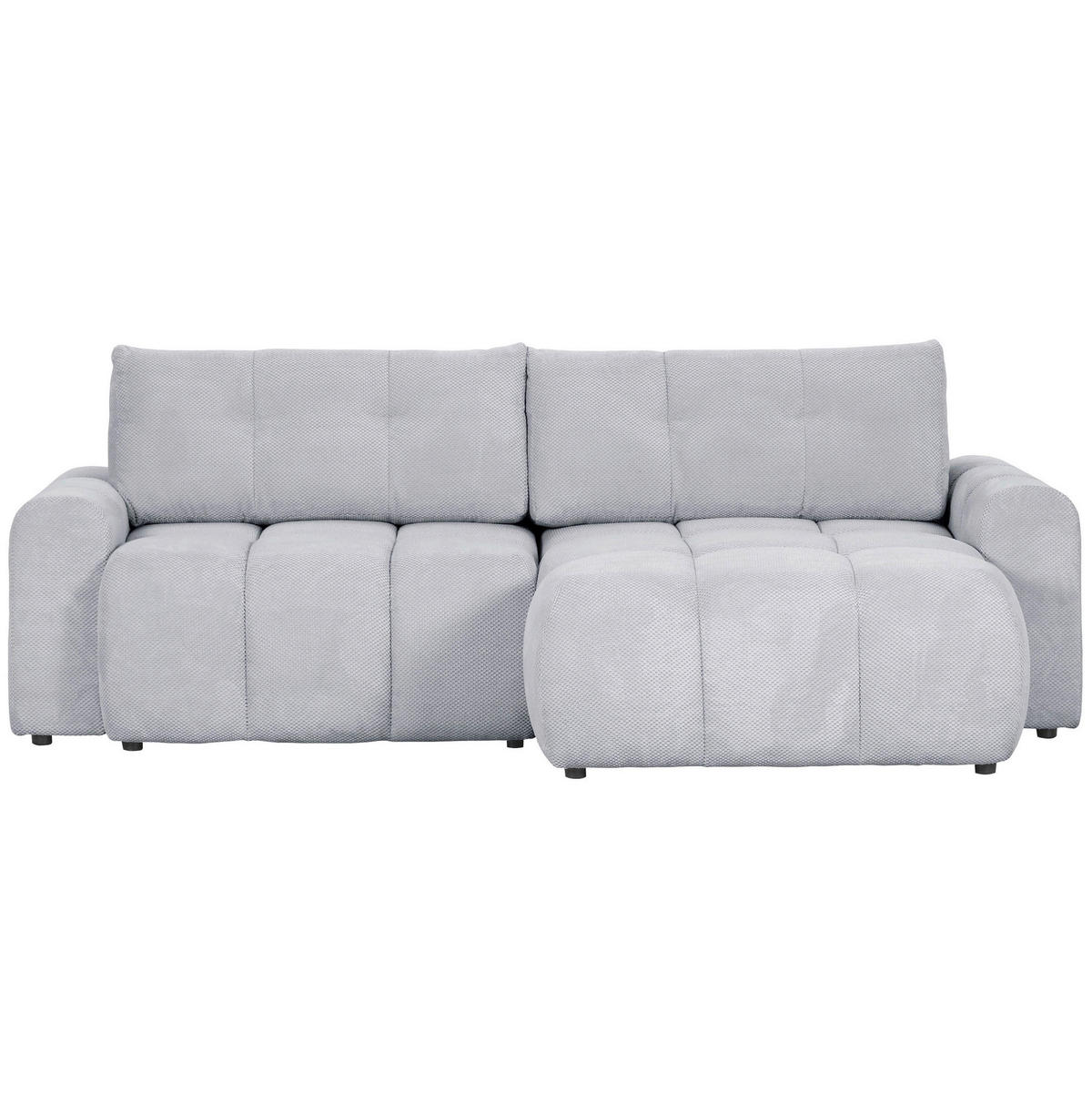 ROHOVÁ SEDACIA SÚPRAVA, textil, svetlosivá - čierna/svetlosivá, Konventionell, textil/plast (256/157cm) - Carryhome