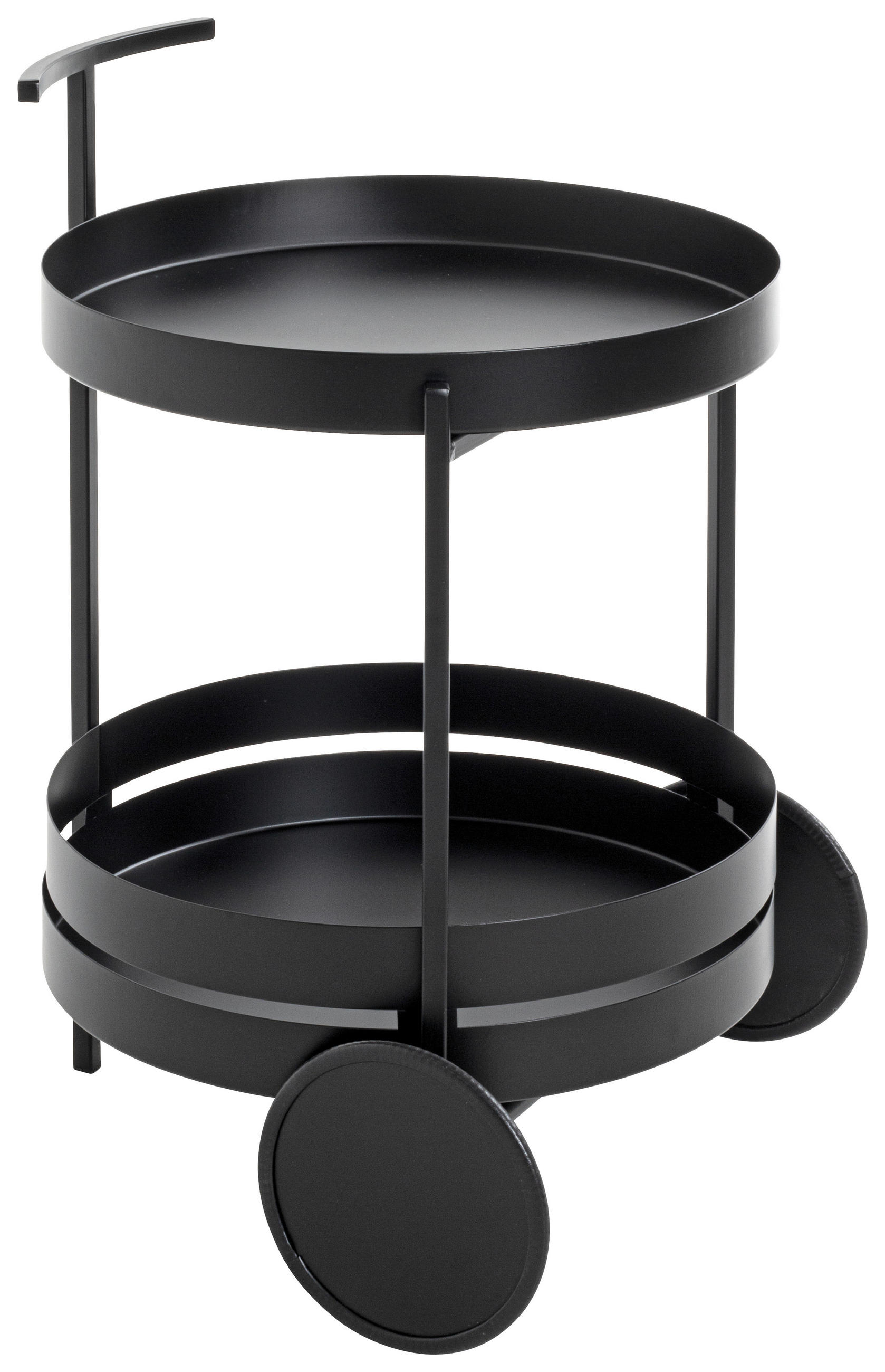 SERVIERWAGEN Schwarz  - Schwarz, Design, Metall (42/42/61cm)