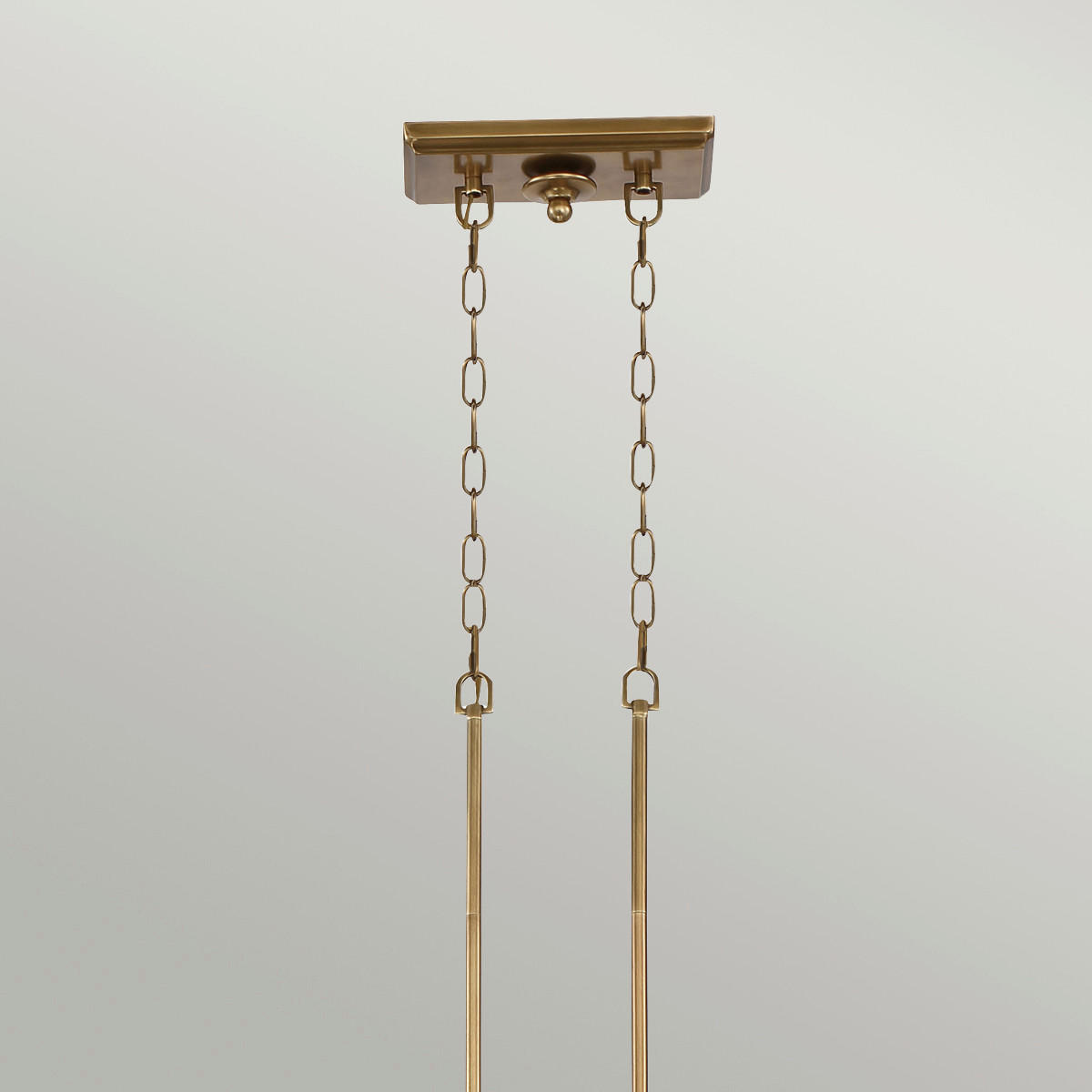 HÄNGELEUCHTE  133.3/73/34.3 cm   - Messingfarben, Design, Glas/Metall (133.3/73/34.3cm) - Elstead Lighting