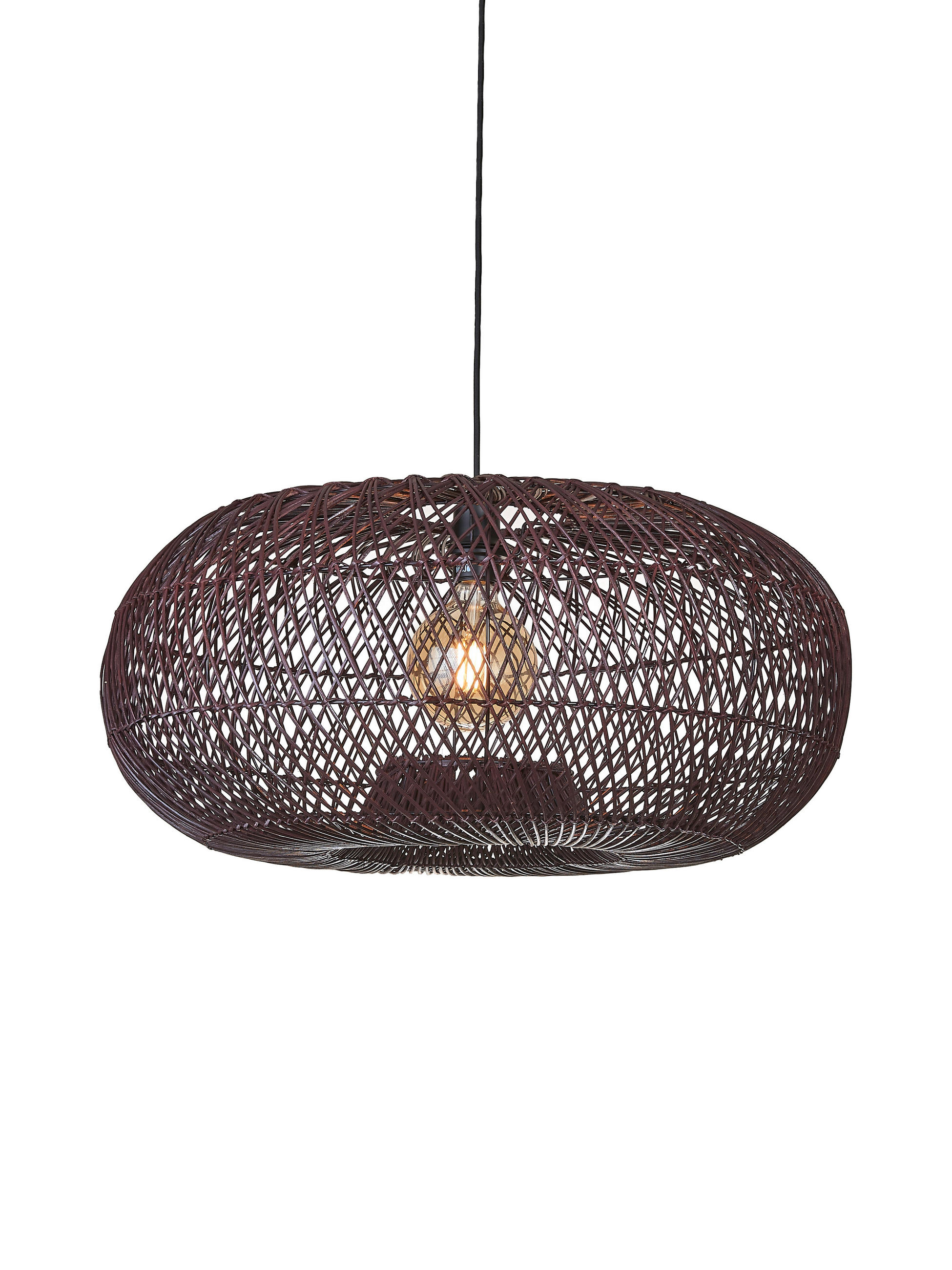 HÄNGELEUCHTE 70/34 cm   - Bordeaux, Basics, Naturmaterialien (70/34cm) - Good & Mojo