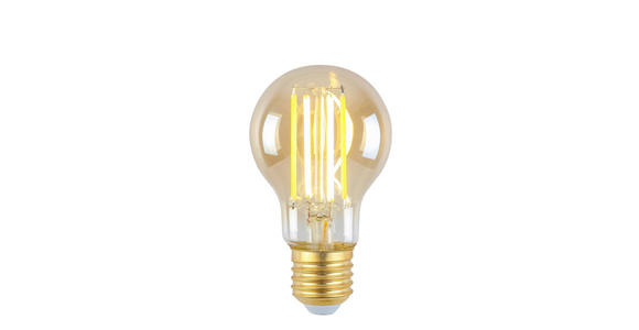 LED-LEUCHTMITTEL E27 4,9 W - Bernsteinfarben, LIFESTYLE, Glas/Metall (6/10,5cm) - Boxxx