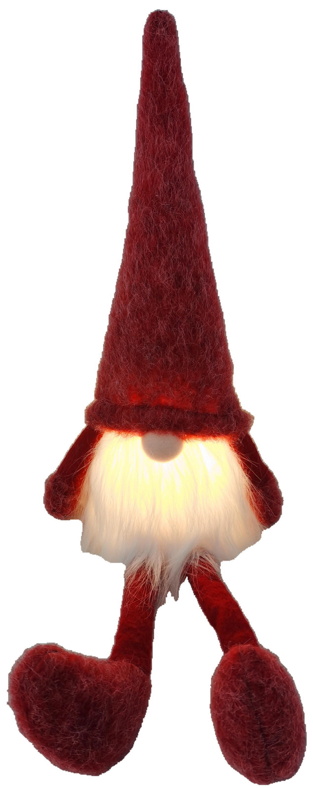 X-Mas Wichtel Rot, Weiß 14x44x10 cm
