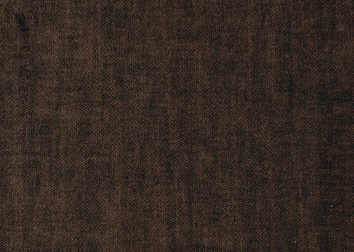 ECKSOFA in Samt Dunkelbraun  - Dunkelbraun/Schwarz, Design, Holz/Textil (185/232cm) - Stylife