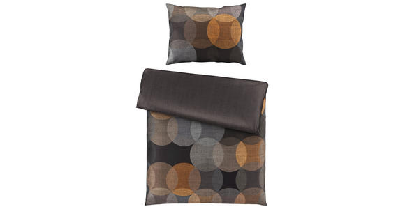 WENDEBETTWÄSCHE NEUVAC Satin 140/200 cm - Anthrazit, Basics, Textil (140/200cm) - Novel