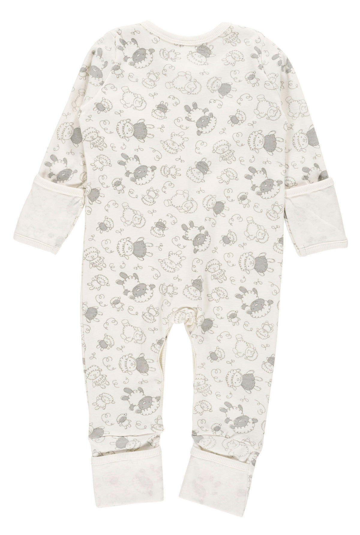 SCHLAFANZUG  - Weiß/Grau, Basics, Textil (62null) - Alvi