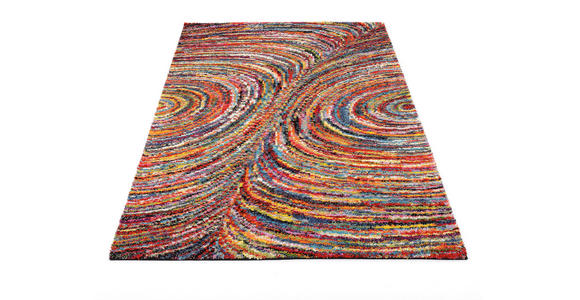 LÄUFER 80/250 cm Color Face Multicolor, Orange, Rot  - Rot/Multicolor, KONVENTIONELL, Textil (80/250cm) - Novel