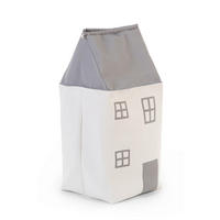 Spielzeugtasche Haus tOYPHOW  - Creme/Grau, Basics, Textil (32/73/32cm) - Childhome
