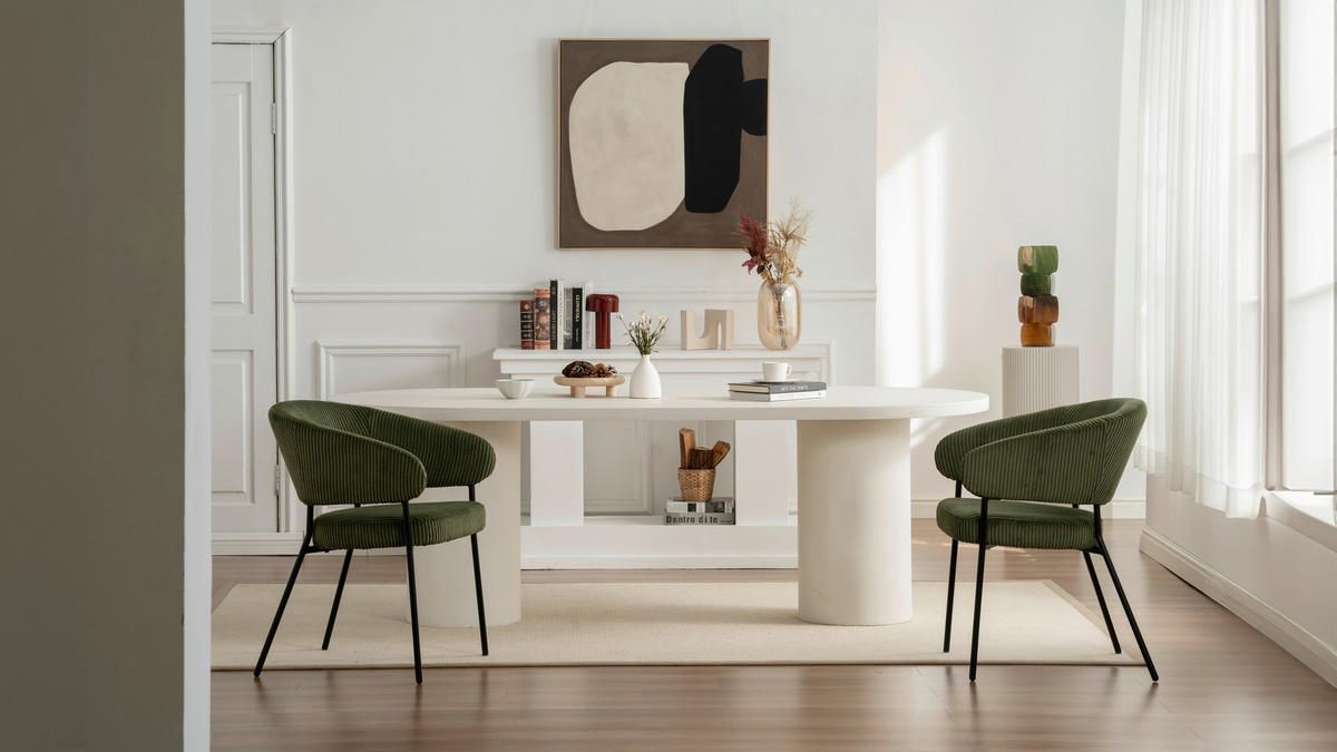 ARMLEHNSTUHL  in Eisen Cord  - Schwarz/Grün, LIFESTYLE, Holz/Textil (60/81/60cm) - Livetastic