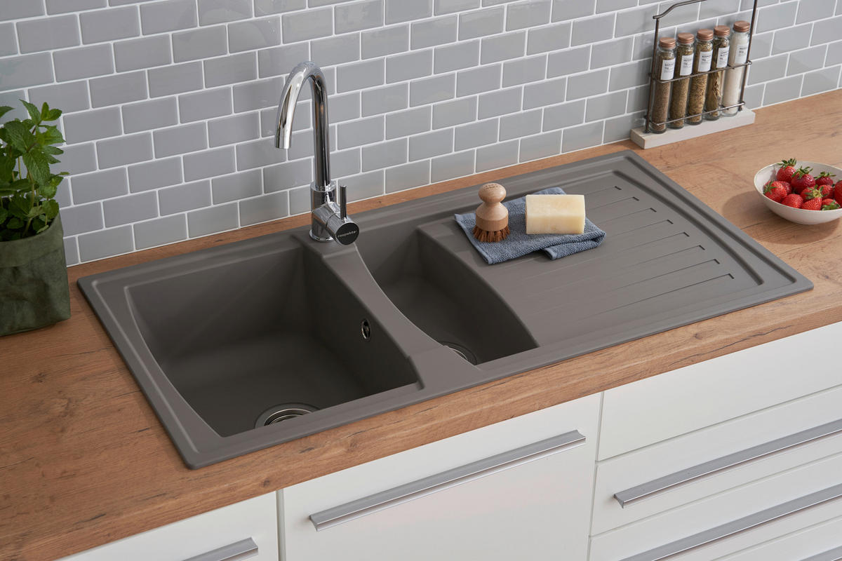 DISKHO 1712BOSTON100X50G  - grå, Trend, glas/plast (100/20/50cm) - Respekta