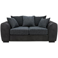 2-SITS SOFFA i trä, textil antracit, grå  - svart/grå, Klassisk, trä/textil (192/85/100cm) - Carryhome