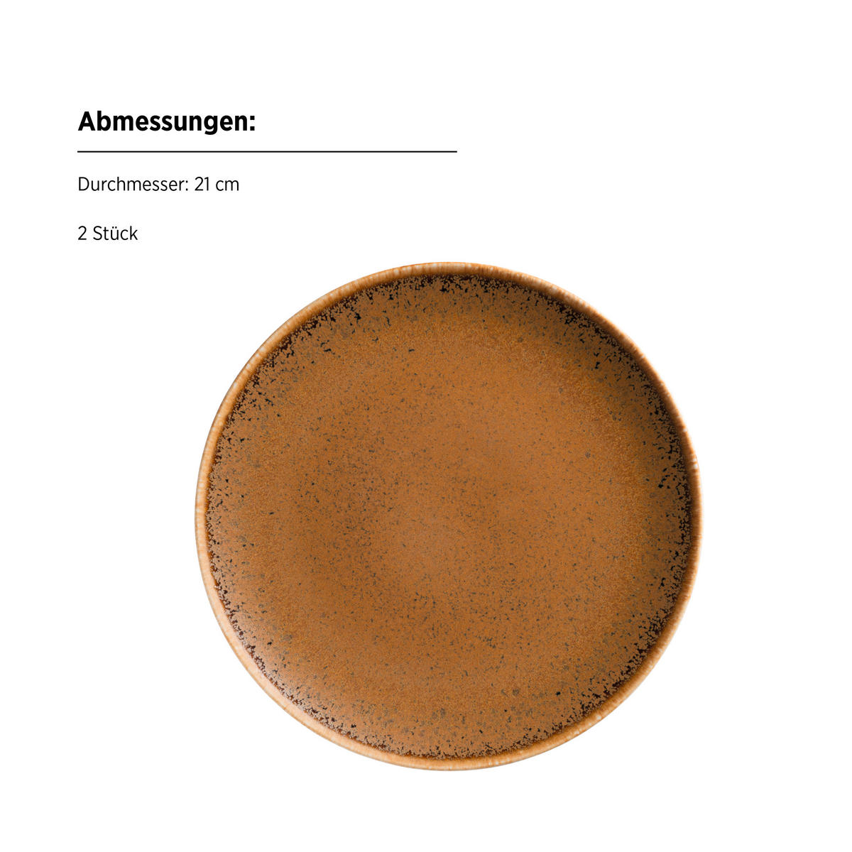 KOMBISERVICE 8-teilig  - Cognac, Basics, Keramik - Mäser