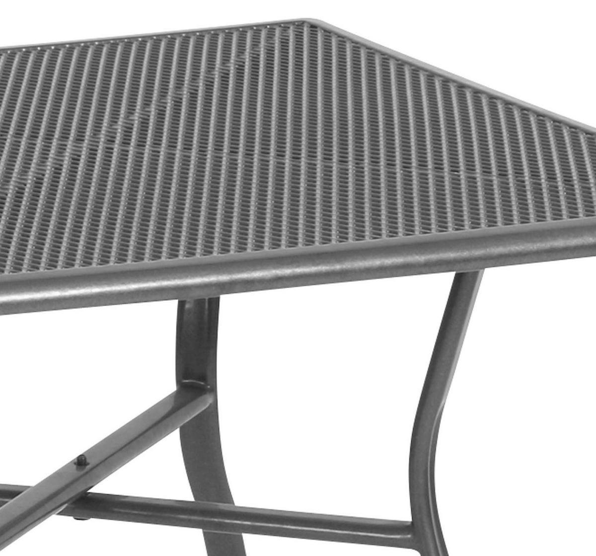 GARTENTISCH Metall Grau quadratisch  - Grau, Basics, Metall (70/70/74cm) - Gardenson