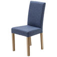STUHL  in Webstoff Textil  - Blau/Sonoma Eiche, KONVENTIONELL, Holz/Textil (44/92/57cm) - Carryhome