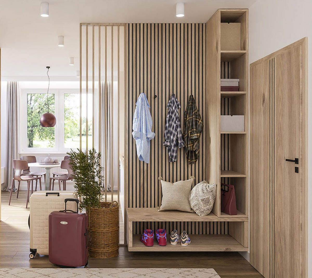 AKUSTIČNI MDF PANEL    30/260 cm       bež  - bež, Basics, leseni material (30/260cm)