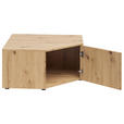 AUFSATZSCHRANK 101/35/79 cm  - Schwarz/Eiche Artisan, MODERN, Holzwerkstoff/Kunststoff (101/35/79cm) - Carryhome