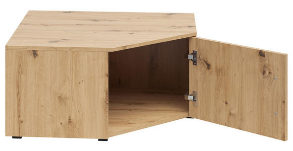 AUFSATZSCHRANK 101/35/79 cm  - Schwarz/Eiche Artisan, MODERN, Holzwerkstoff/Kunststoff (101/35/79cm) - Carryhome