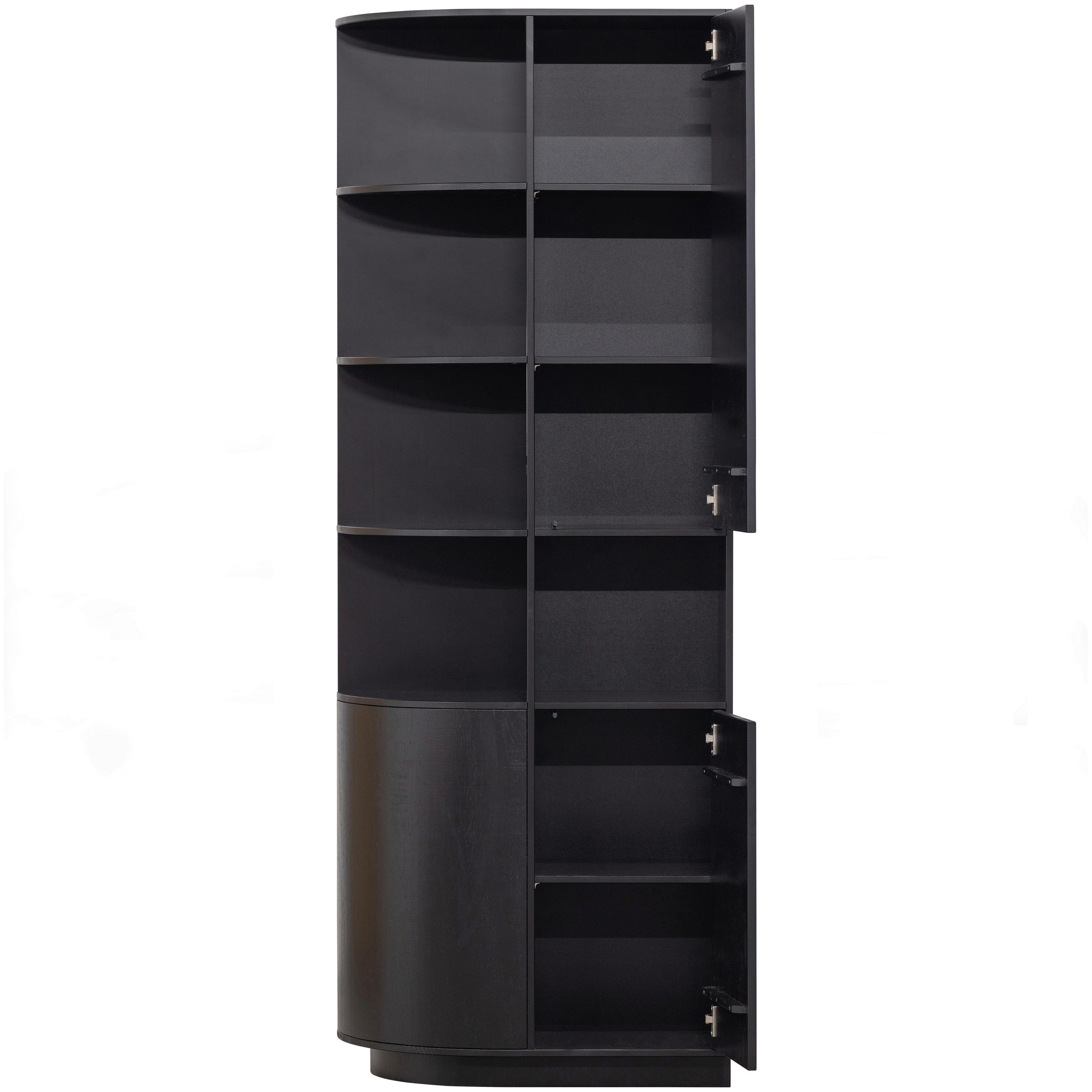 MEHRZWECKSCHRANK 78/210/40 cm  in Schwarz  - Schwarz, Design, Holz (78/210/40cm) - Livetastic