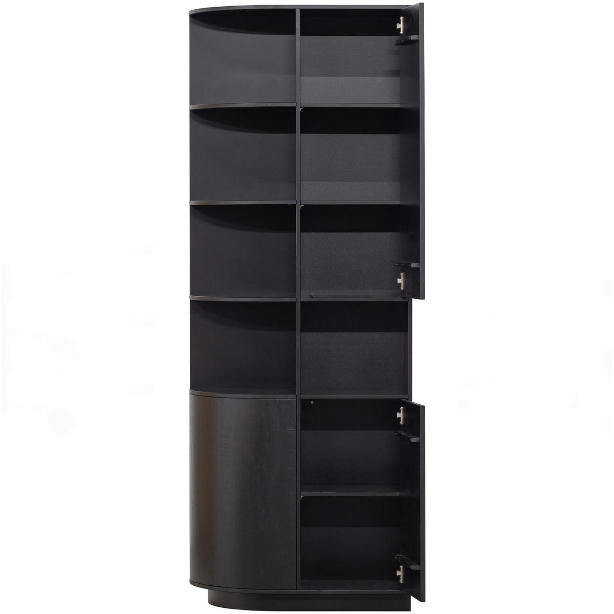 MEHRZWECKSCHRANK 78/210/40 cm  in Schwarz  - Schwarz, Design, Holz (78/210/40cm) - Livetastic