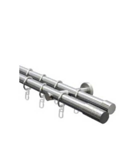 KARNIŠA VODILICA boja nerđajućeg čelika, metal - boja nerđajućeg čelika, Osnovno, metal (240cm) - Gardinia