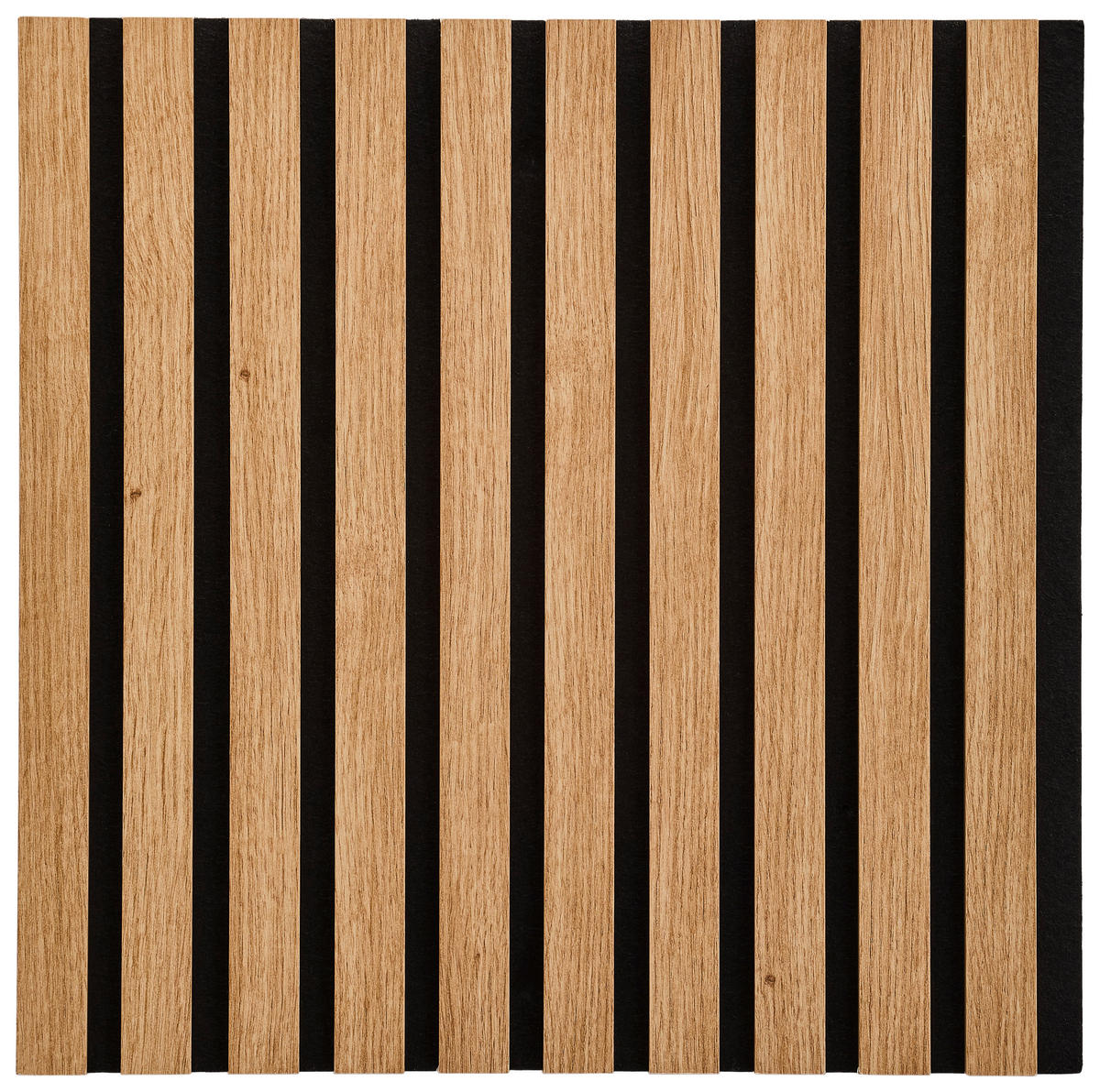 AKUSTICKÝ PANEL 40/40/2,1 cm   - černá/dub artisan, Basics, dřevo/kompozitní dřevo (40/40/2,1cm) - Boxxx