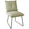 STUHL - Beige/Schwarz, Design, Textil/Metall (50/90/70cm) - Dieter Knoll