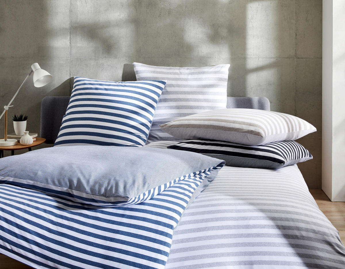 WENDEBETTWÄSCHE 2-teilig Jersey 135/200 cm  - Beige, KONVENTIONELL, Textil (135/200cm) - Bio:Vio