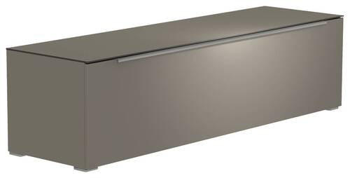 LOWBOARD in 160/43/45 cm - Alufarben/Grau, Design, Glas/Holzwerkstoff (160/43/45cm) - Moderano