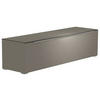 LOWBOARD  in 160/43/45 cm  - Alufarben/Grau, Design, Glas/Holzwerkstoff (160/43/45cm) - Moderano