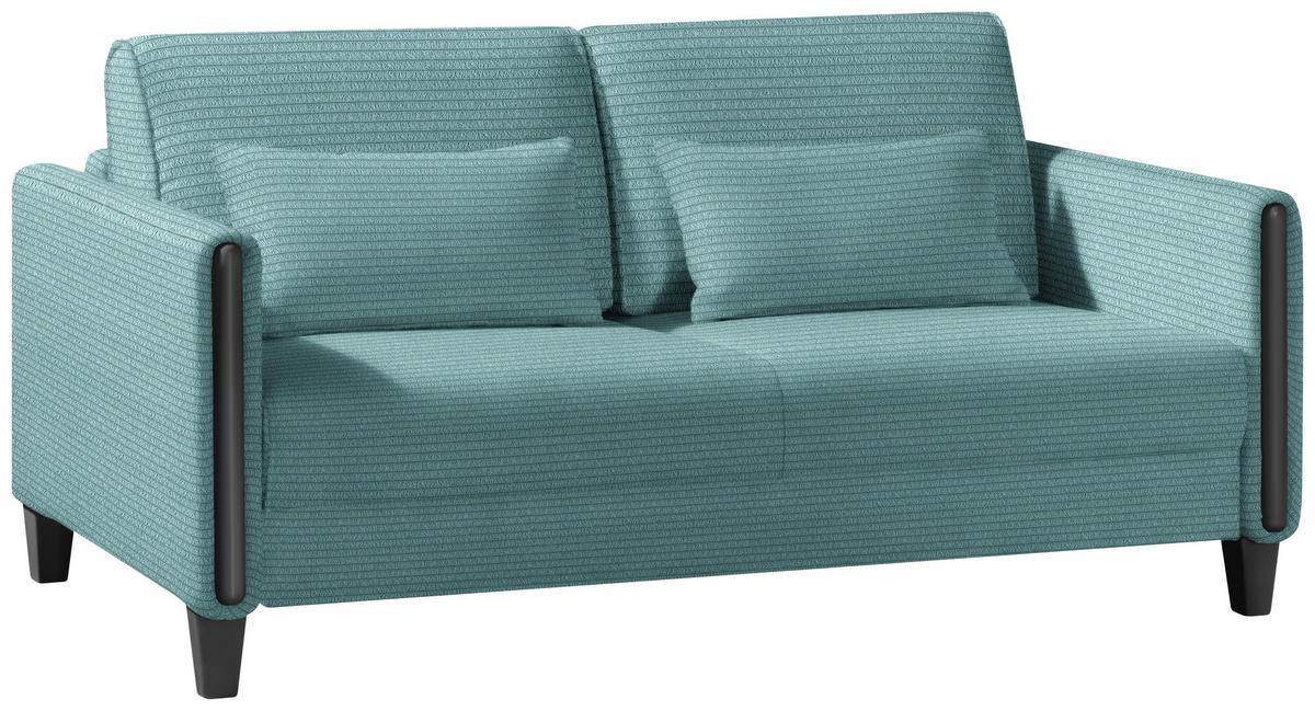 SCHLAFSOFA in Holz, Textil Blau, Schwarz  - Blau/Schwarz, Design, Holz/Textil (174/88/104cm) - Niels Andersson