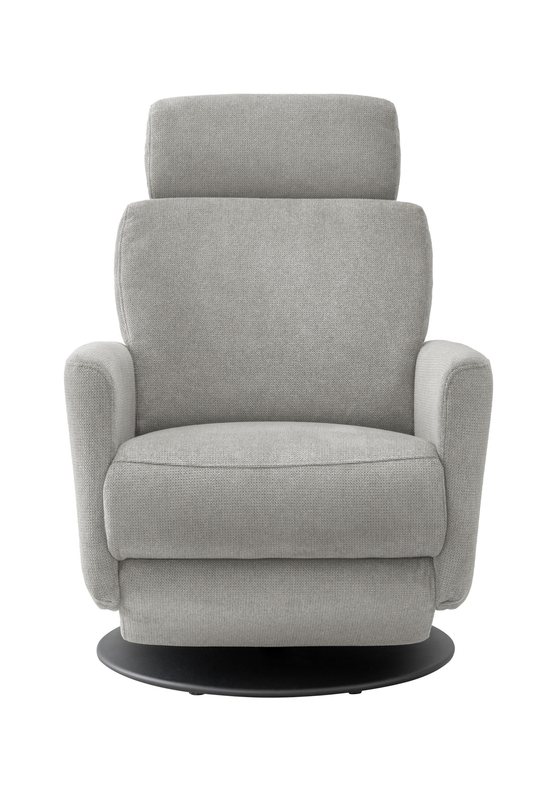 RELAXSESSEL in Textil Silberfarben  - Silberfarben/Schwarz, Modern, Textil/Metall (77/105/87-154cm) - Livetastic