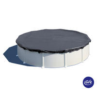 POOLABDECKPLANE 480 cm  - Schwarz, KONVENTIONELL, Kunststoff (480cm) - Gre