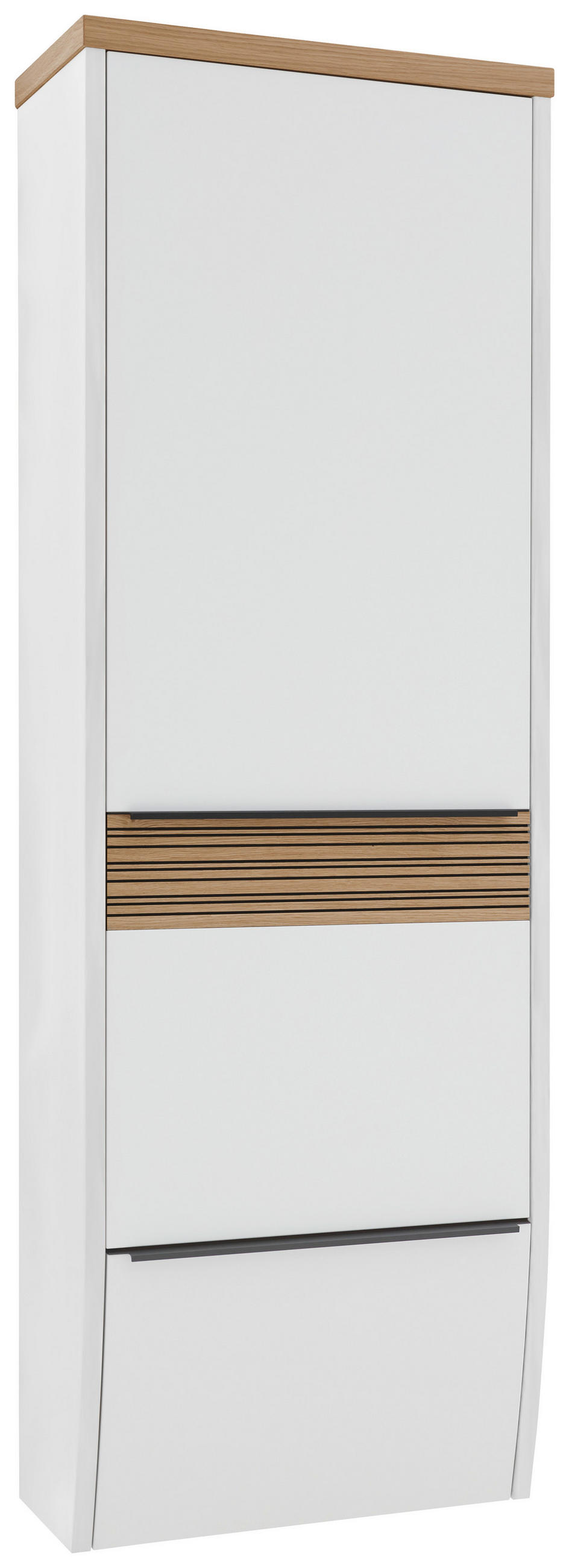 Dieter Knoll Garderobenschrank Anthrazit, Weiß, Eiche 64x187x31 cm