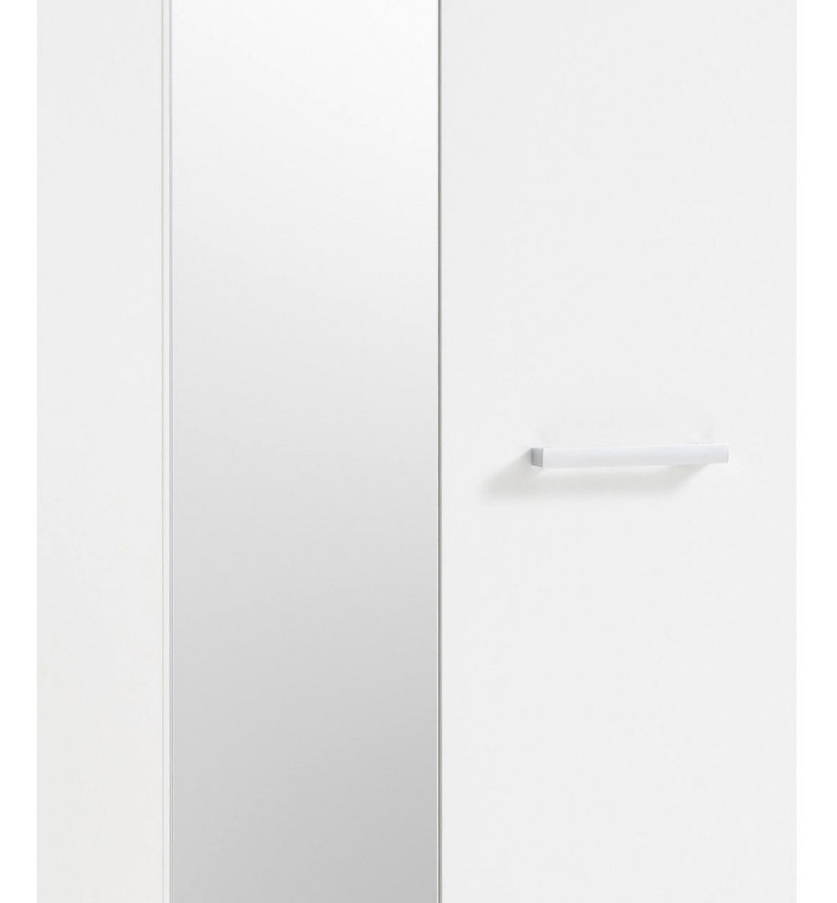 ORMAR ZA PREDSOBLJE  bela, boja hrasta  - boja hrasta/bela, Moderno, staklo/pločasti materijal (60/198/38cm) - Xora