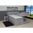BOXSPRINGBETT 180/200 cm  in Silberfarben  - Silberfarben, KONVENTIONELL, Textil (180/200cm) - Carryhome