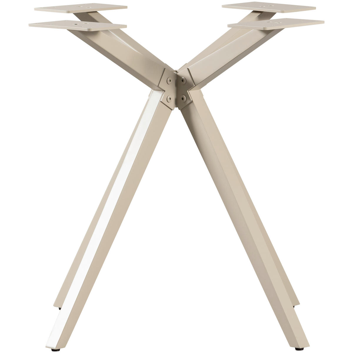 TISCHGESTELL   - Grau, MODERN, Metall (80/72/80cm) - Livetastic