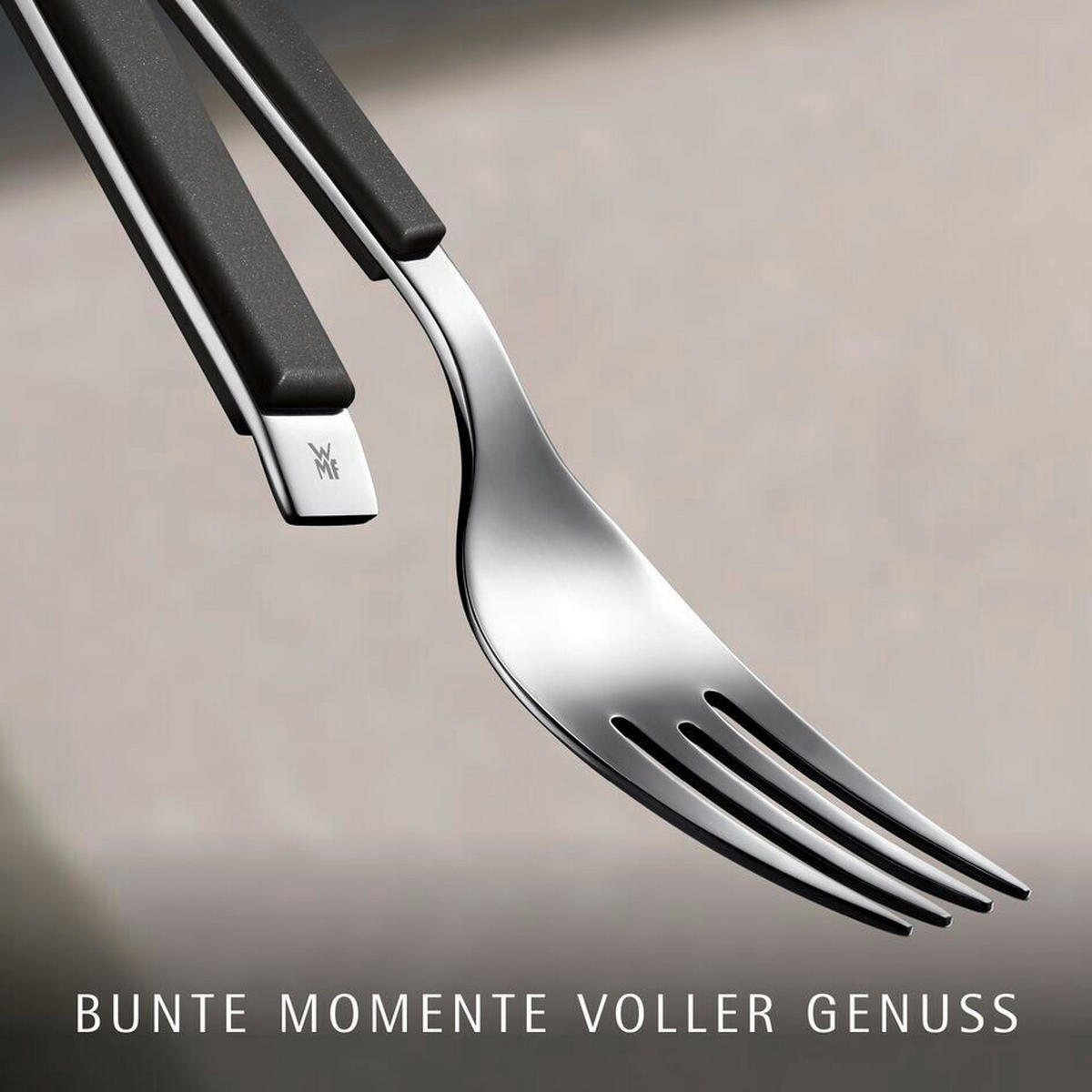 BESTECKSET Emotion 30-teilig Edelstahl  für 6 Personen  - Lavagrau, Basics, Metall (12,5/12,5/25cm) - WMF