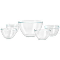 SET ZDJELA ZA SERVIRANJE      25/22/25 cm     Attivo  - prozirno, Konvencionalno, staklo (25/22/25cm) - Leonardo
