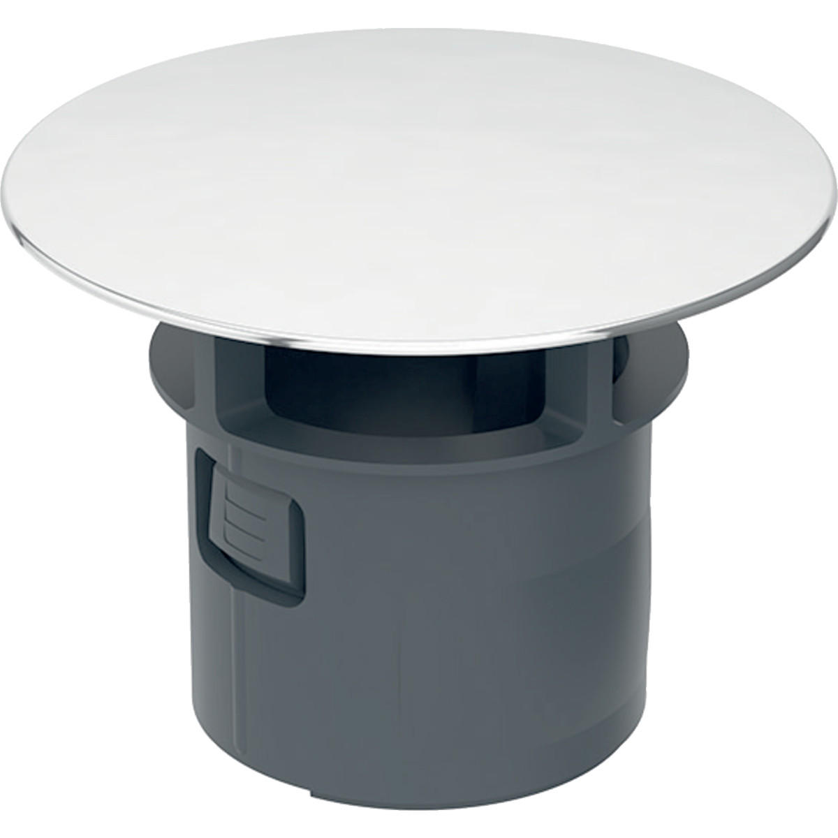 VENTILABDECKUNG   - Chromfarben/Schwarz, Basics, Kunststoff (6,4/2/6,4cm) - Novel