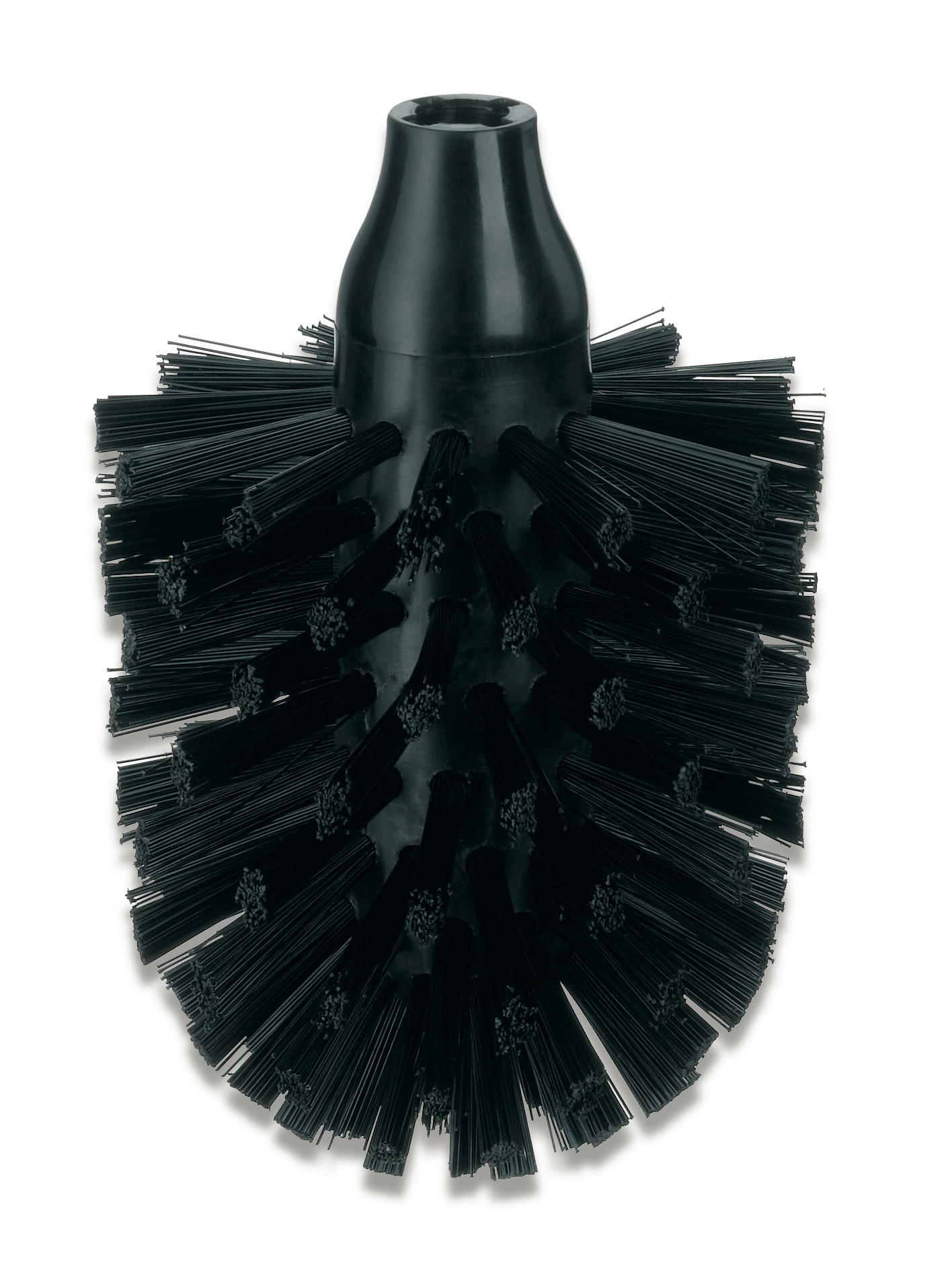 WC-BÜRSTENKOPF in   Kunststoff  - Schwarz, Basics, Kunststoff (8cm) - Kela