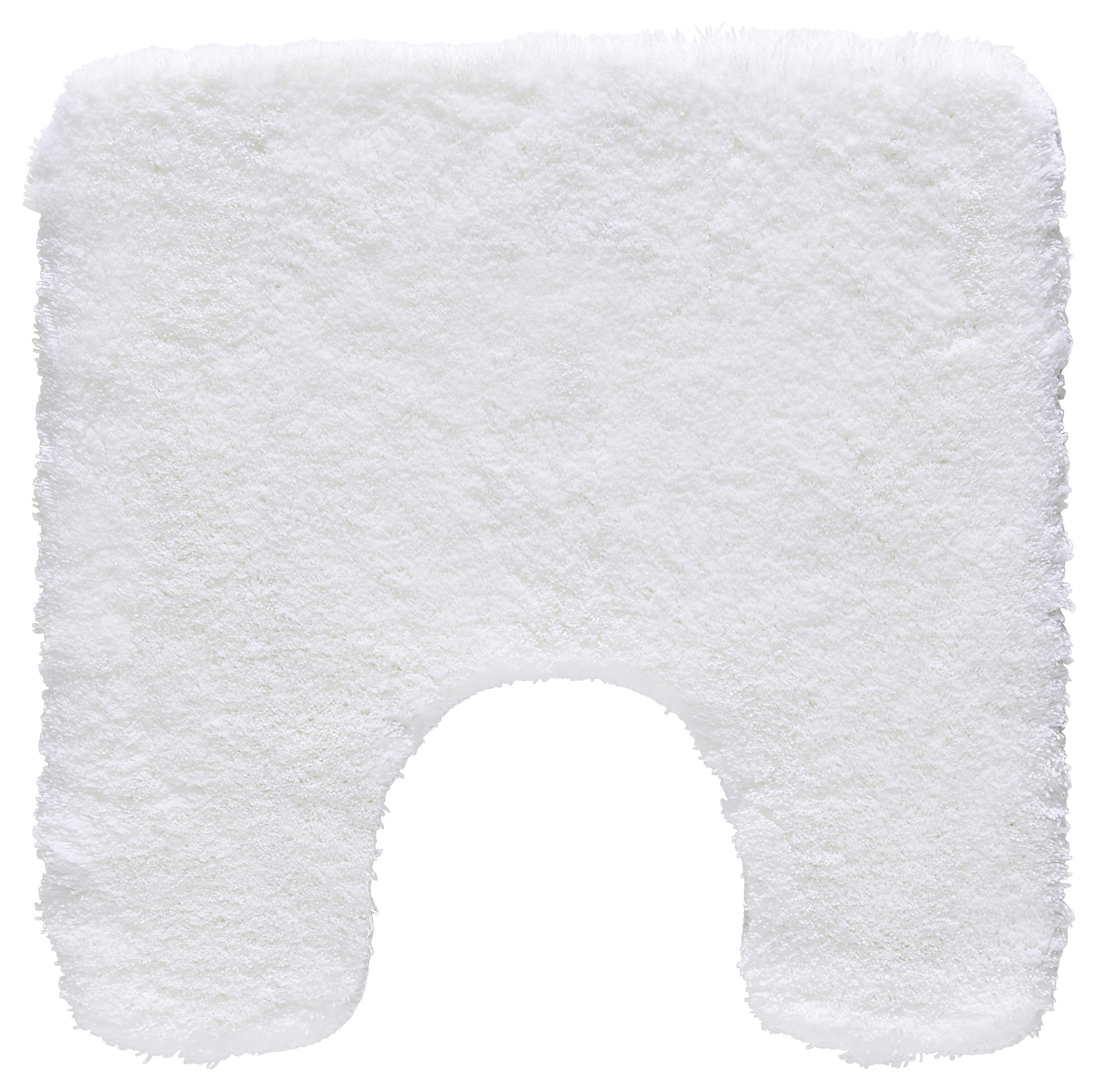 WC-VORLEGER Relax 55/55 cm - Weiß, Basics, Kunststoff/Textil (55/55cm) - Kleine Wolke