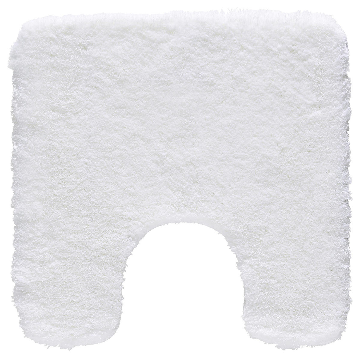 WC-VORLEGER 55/55 cm Weiß  - Weiß, Basics, Kunststoff/Textil (55/55cm) - Kleine Wolke
