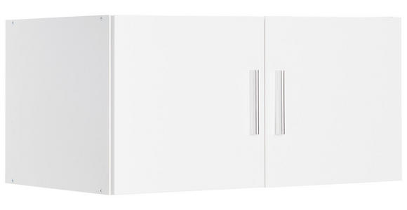 AUFSATZSCHRANK 80/40/54 cm  - Chromfarben/Weiß, Design, Holzwerkstoff/Kunststoff (80/40/54cm) - Xora