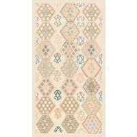 VINTAGE-TEPPICH Ondea Parviza 80/150 cm  in Sandfarben, Hellrosa, Blaugrau  - Sandfarben/Hellrosa, LIFESTYLE, Kunststoff/Textil (80/150cm) - Lindorug