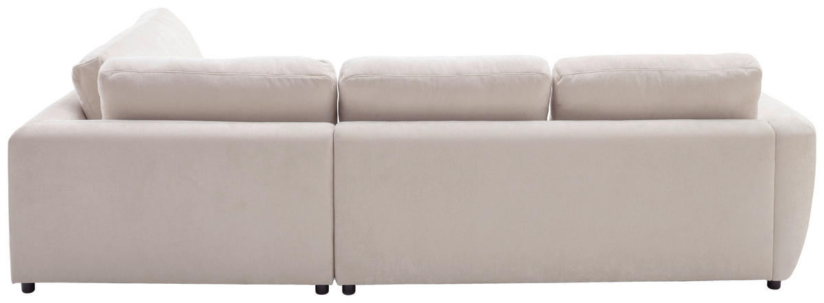 ECKSOFA  in Chenille Naturfarben  310/224 cm  - Schwarz/Naturfarben, KONVENTIONELL, Kunststoff/Textil (310/224cm) - Hom`in