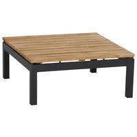 LOUNGETISCH 73,5/73,5/31,5 cm  - Anthrazit/Teakfarben, MODERN, Holz/Metall (73,5/73,5/31,5cm) - Siena Garden