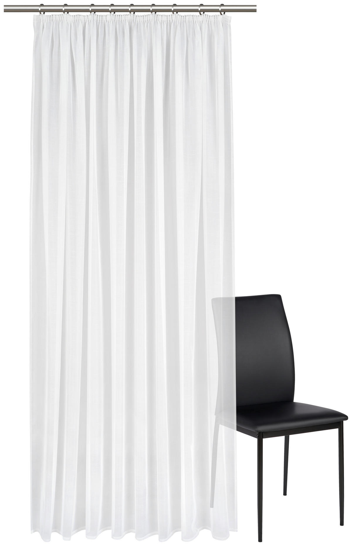 HOTOVÝ ZÁVĚS, 135/245 cm - bílá, Basics, textil (135/245cm) - Esposa