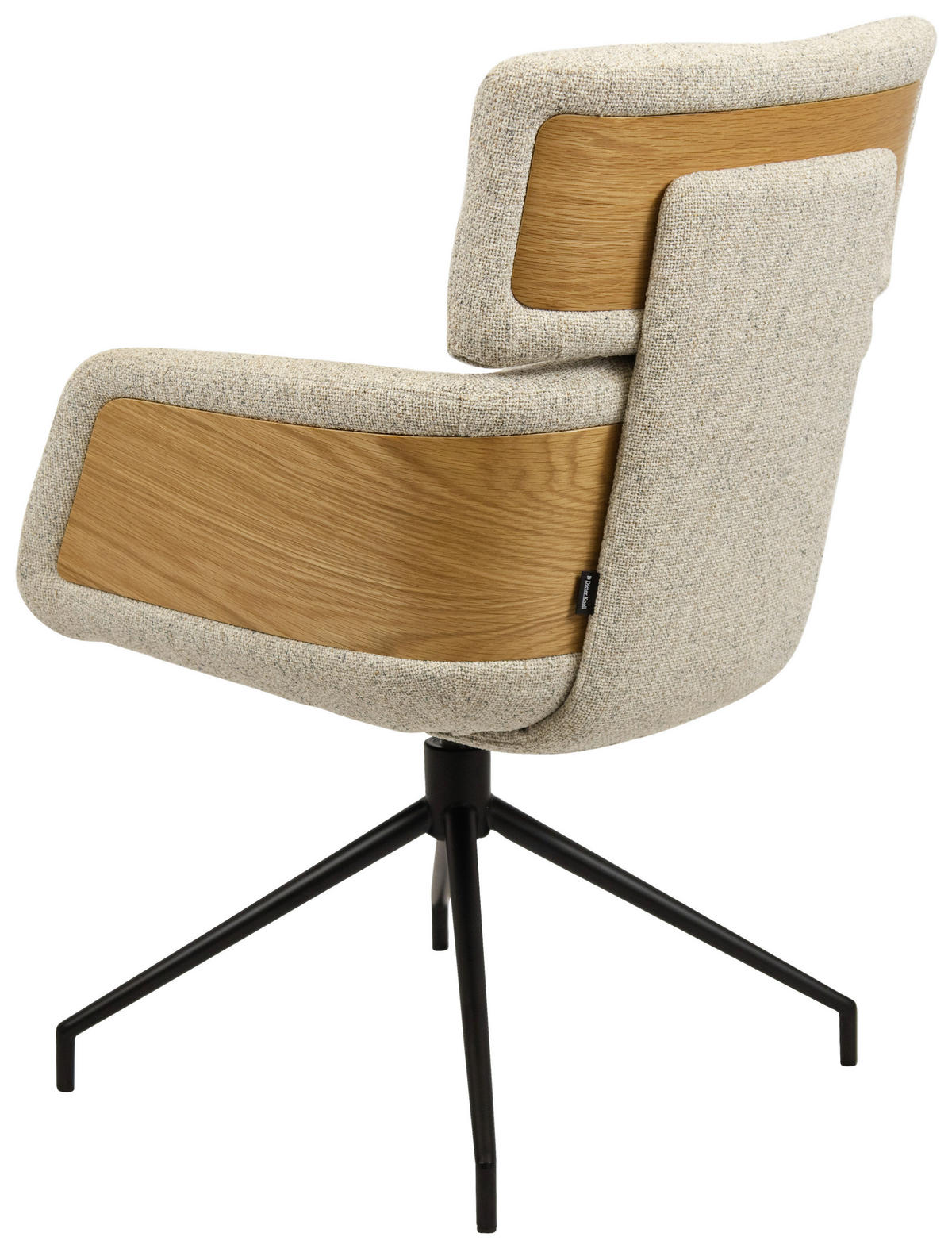 ARMLEHNSTUHL  in Eisen Webstoff  - Eichefarben/Beige, Design, Holz/Textil (62/92/66cm) - Dieter Knoll