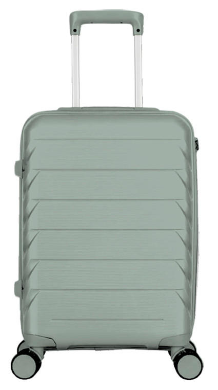 REISEKOFFER Grün  - Grün, Design, Kunststoff/Textil (63,5/41/24,5cm) - Novel