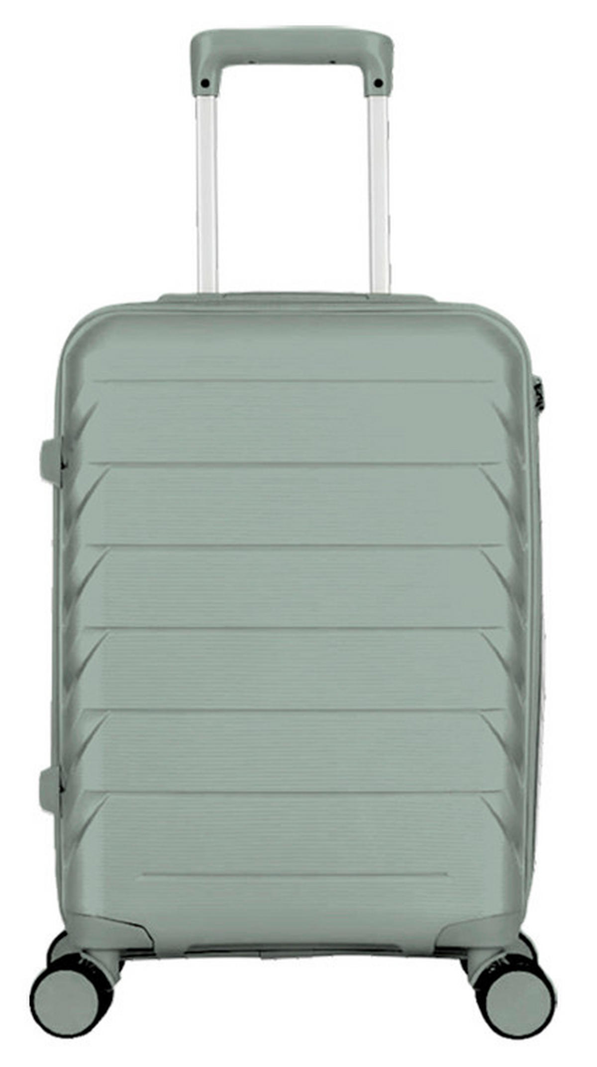 REISEKOFFER Grün  - Grün, Design, Kunststoff/Textil (63,5/41/24,5cm) - Novel